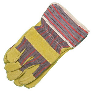 Gants de manutention en peau et coton taille 10