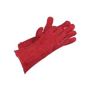 Gants rouges en peau