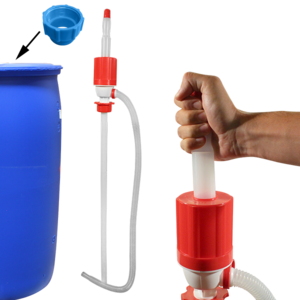 Pompe à main plastique + Adaptateur pour fût 210 L
