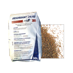 Absorbant 24/48 lourd en argile, sac de 18 kg (30 L)