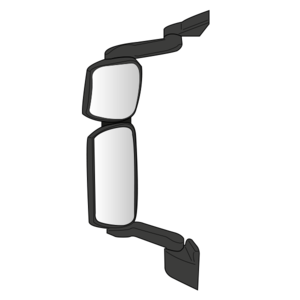 Rétroviseur principal complet gauche, électrique, dégivrant 24V - 504150538