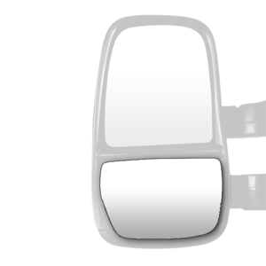  Glace Dégivrante (Miroir) de Rétroviseur Avant Droit Extérieur  Côté Passager avec Support compatible pour Master 3 (III), Movano B (II),  NV400 à partir de 2010-963655132R