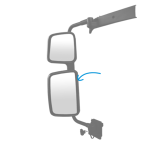 Coque grise rétroviseur principal gauche / droite pour RENAULT Premium 2