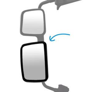Base De Rétroviseur Gauche Pour Fiat 500 (2007+) - Cache-fils Et Vis - Noir