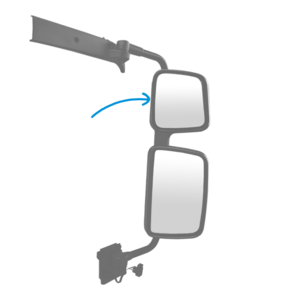 Coque grise rétroviseur grand angle droit, pour RENAULT Premium 2