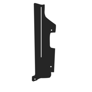 Plaque garniture droite entre pare-choc et marchepied pour MERCEDES