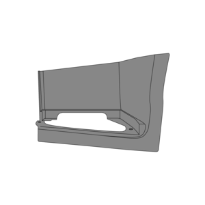 Marchepied inférieur gauche gris pour VOLVO FH4