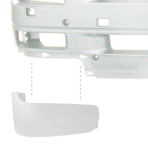 Coin de pare-chocs avant blanc droit pour MAN TGA XL/XXL