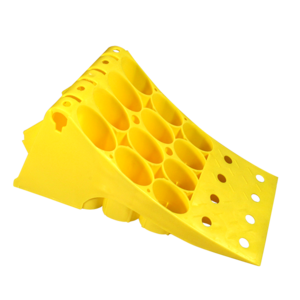 Cale de roue pour camions et remorques poids-lourds, jaune 