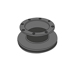 Disque de frein pour RENAULT Midlum diamètre 375 mm - 5010525362