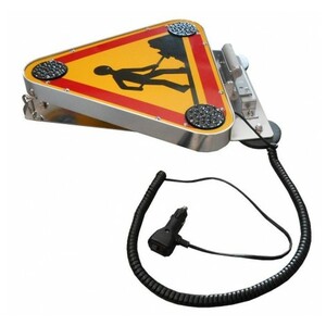 Triflash 500mm double face Cl2 LED sur embase magnetique