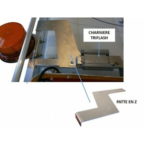 SUPPORT ALU FORME Z FOUR FIXATION TRIFLASH SUR GALERIE
