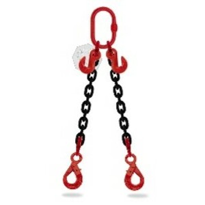 Elingue chaine 2 brins Ø13mm longueur 2,50m avec CA + CR CMU 7,5t