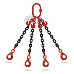 Elingue chaine 4 brins Ø8mm longueur 2,5m CMU 4,25t à 90°