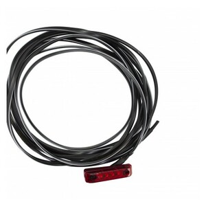 Feux de gabarit rouge, extra fin 24V + 5m de câble plat