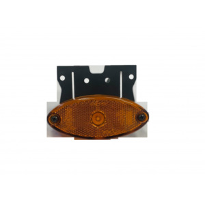 Feu latéral OVALE orange 12/24V complet Câble 1,5m click-in