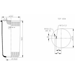 Membrane sertie