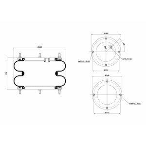 Soufflet assemblé 12x2 EA decale